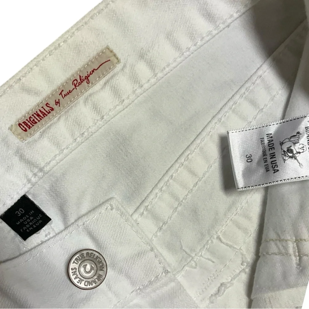 🧼 Vintage True Religion Ricky White Jeans 👖 Size‎ 30 Section Straight